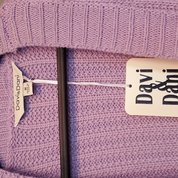 DAVI&DANI COTTON BLEND CABLE KNITTED, NEW, SIZE MEDIUM (LARGE) - Picture 5 of 10